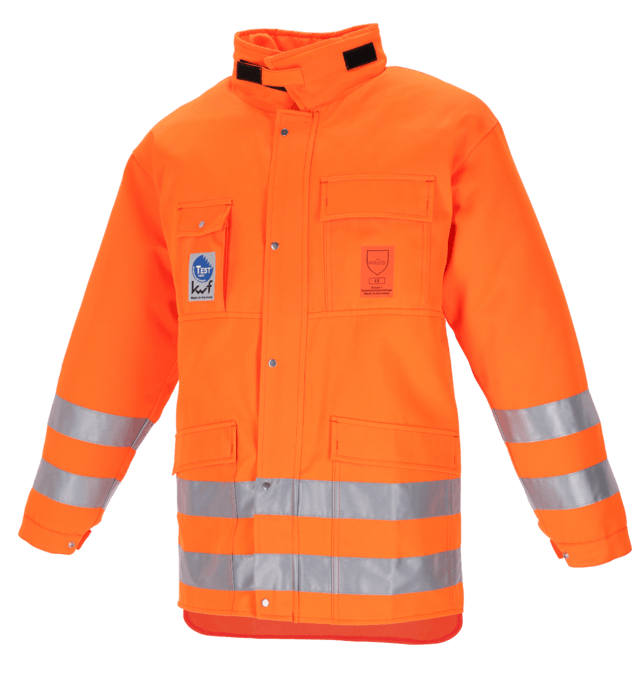 cut protection jacket with abdominal protection